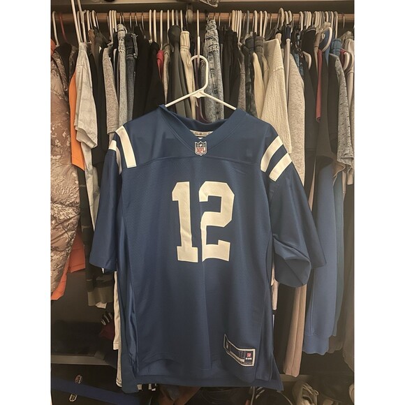 Men’s NFL Andrew Luck Indianapolis Colts Size L Jersey - Picture 1 of 4